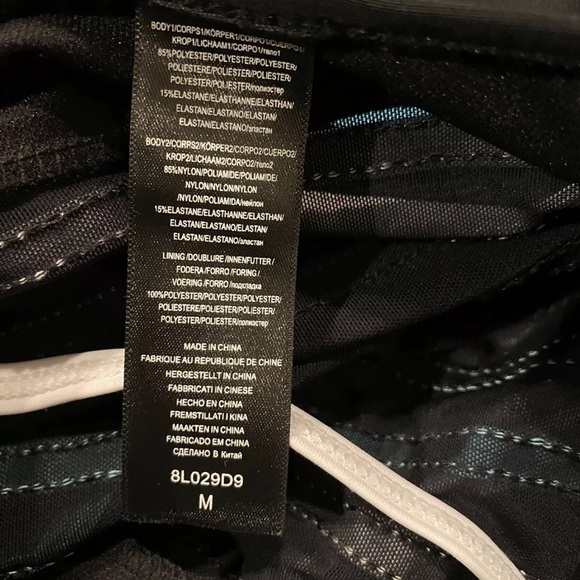 Nautica Size Medium Slimming One Piece Swimsuit Black - Picture 5 of 7